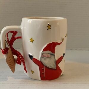 Rae Dunn JOY TO THE WORLD Mug Christmas Double-sided NEW